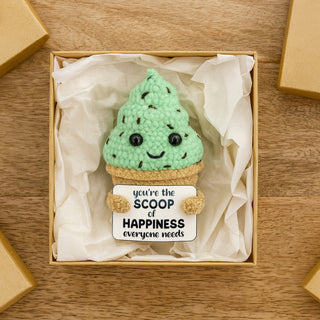 Ice Cream Cone Crocheted Mini