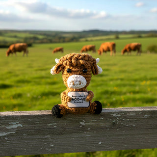 Highland Cow Crocheted Mini Collectable