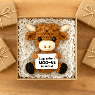 Highland Cow Crocheted Mini