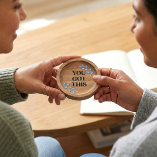 You Got This 3.5" Wood Keepsake Dish