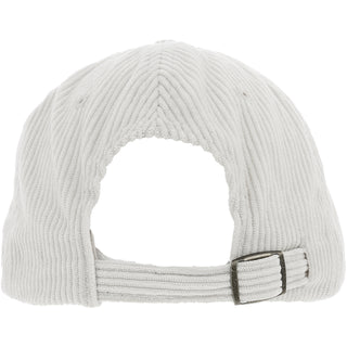 One Day White Adjustable Corduroy Hat
