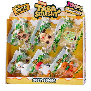 Winter Holiday Prepack Squishy Silicone Prepack & Countertop Displayer (6 Styles / 3pcs Each)