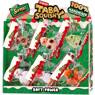 Winter Holiday Prepack Squishy Silicone Prepack & Countertop Displayer (6 Styles / 3pcs Each)