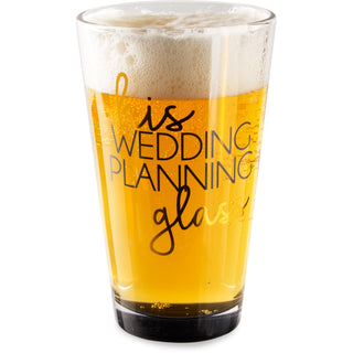 His Glass 16 oz Pint Glass Tumbler