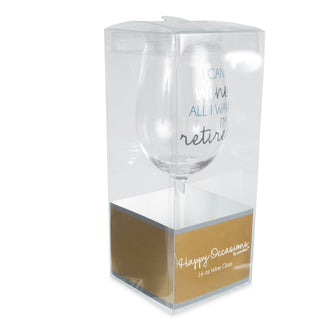 Retired 16 oz Crystal Wine Glass