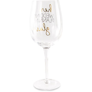 Wedding Planning 16 oz Crystal Wine Glass