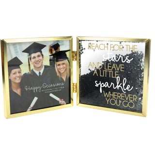 Stars Sparkle 4.75" Hinged Sentiment Frame