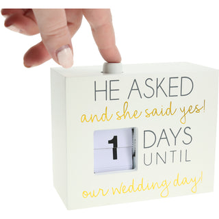 Wedding Day 4.5" Countdown Calendar