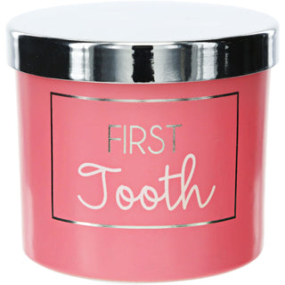 First Tooth Pink 2.5" Glass Memory Box