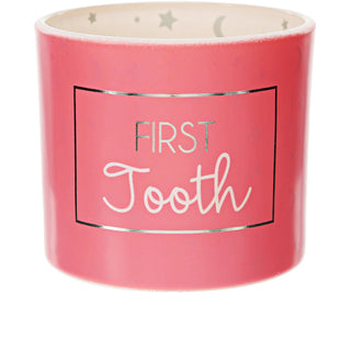 First Tooth Pink 2.5" Glass Memory Box