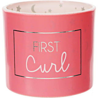 First Curl Pink 2.5" Glass Memory Box