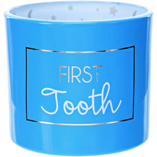 First Tooth Blue 2.5" Glass Memory Box