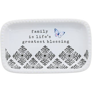 Family 5" x 3" Keepsake Dish