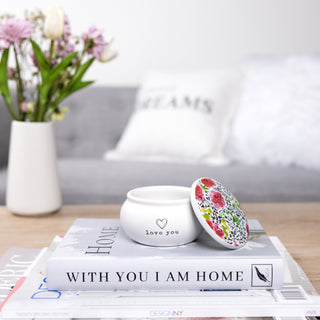 Love You 3.5" Ceramic Keepsake Box