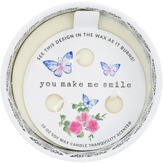 Amazing You 10 oz 100% Soy Wax Reveal, Triple Wick Candle Scent: Tranquility