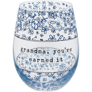 Grandma 18 oz Stemless Wine Glass