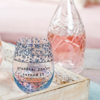 Grandma 18 oz Stemless Wine Glass