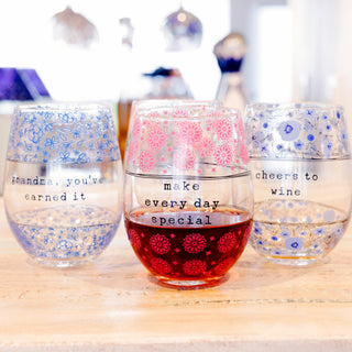 Special 18 oz Stemless Wine Glass