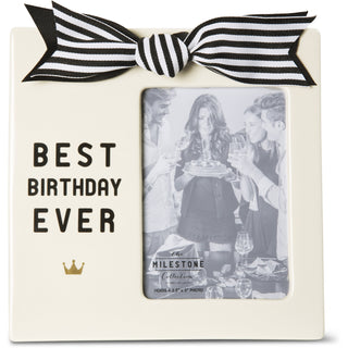 Best Birthday Ever 7" x 7" Frame (Holds 3.5" x 5" Photo)