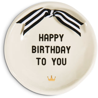 Happy Birthday 4.25" Diameter Round Keepsake Dish