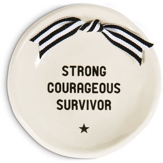 Survivor 4.25" Diameter Round Keepsake Dish