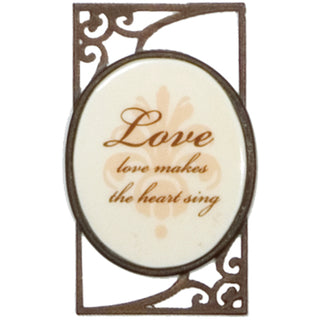 Love 1.5" x 2.5" Magnet with Scroll (Set of 6)