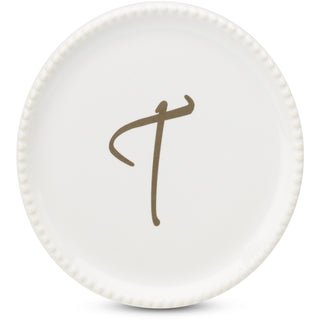 T 3.75" Monogrammed Coaster Cap