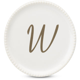 W 3.75" Monogrammed Coaster Cap