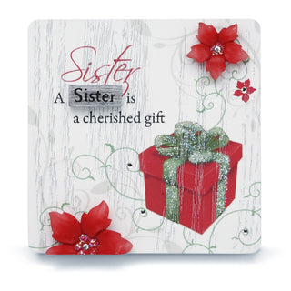 Sister 3" x 3" Self-Standing Plaque