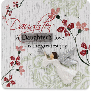 Daughter 3" x 3" Self-Standing Plaque