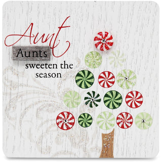 Aunt 3" x 3" Self-Standing Plaque