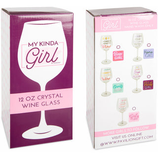 Wine 12 oz Crystal Wine Glass