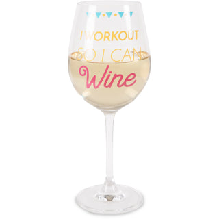 Workout 12 oz Crystal Wine Glass