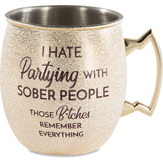 Partying 20 oz Stainless Steel Moscow Mule