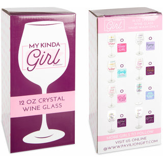 Instant Mermaid 12 oz Crystal Wine Glass