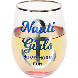 Have More Fun 18 oz Stemless Wine Glass