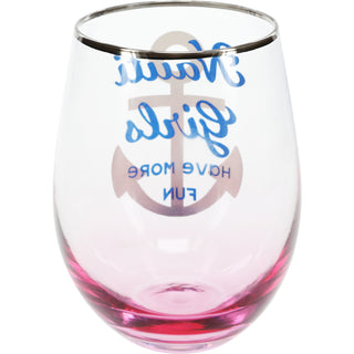 Have More Fun 18 oz Stemless Wine Glass