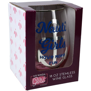 Have More Fun 18 oz Stemless Wine Glass