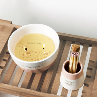 Love You Friend 11 oz - 100% Soy Wax Reveal Double Wick Candle Scent: Tranquility