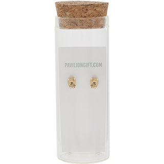 Love You Friend 14K Gold Plated Earring in a Bottle