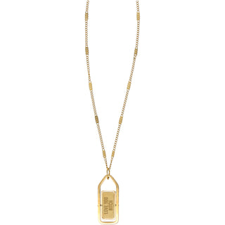 Bitch - Mother of Pearl 16.5"-18.5" 14K Gold Plated Necklace