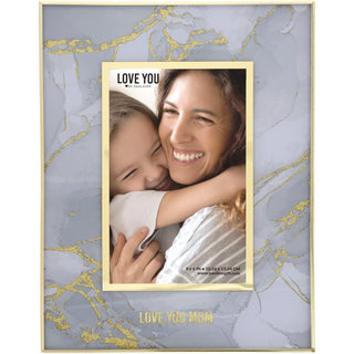 Love You Mom 7.25" x 9.75" Frame (Holds 4" x 6" Photo)