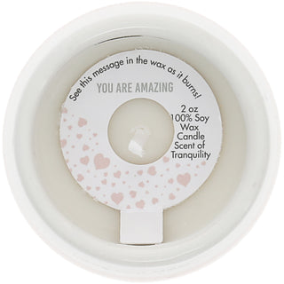 Love You Mom 2 oz - 100% Soy Wax Reveal Candle Scent: Tranquility