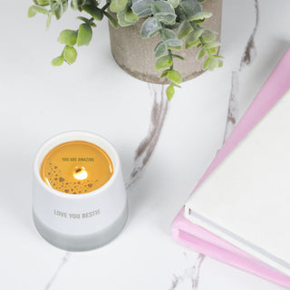 Love You Bestie 2 oz - 100% Soy Wax Reveal Candle Scent: Tranquility