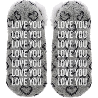 Love You Friend Slipper Sock Gift Set