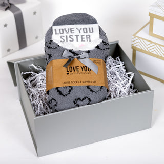 Love You Sister Slipper Sock Gift Set