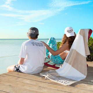 Beach People White Adjustable Hat