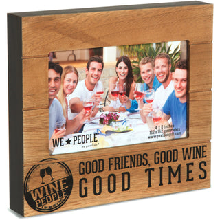 Wine People 6.75" x 7.5" Frame (holds 4" x 6" photo)