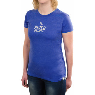 River People Double Extra Large Blue Women's T-Shirt