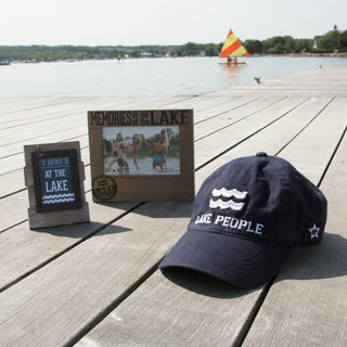 Lake People Navy Adjustable Hat